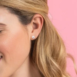 Earrings for Women 14K Real Gold – Freshwater Cultured Handpicked Pearl Stud Earrings